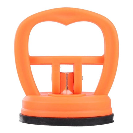 Handheld Suction Tool for Tablet Screen Removal Tasks orange single-suction pump for lifting and removing tablet screens safely