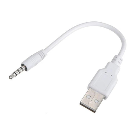 Daily Cable for Syncing and Charging Your iPod Essentials - white USB to 3.5mm sync and charge cable for iPod shuffle 2nd/3rd gen