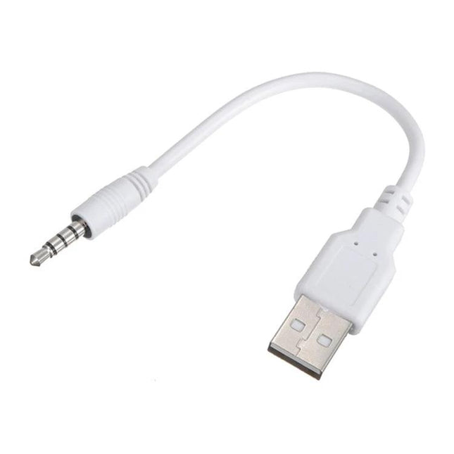 Daily Cable for Syncing and Charging Your iPod Essentials - white USB to 3.5mm sync and charge cable for iPod shuffle 2nd/3rd gen