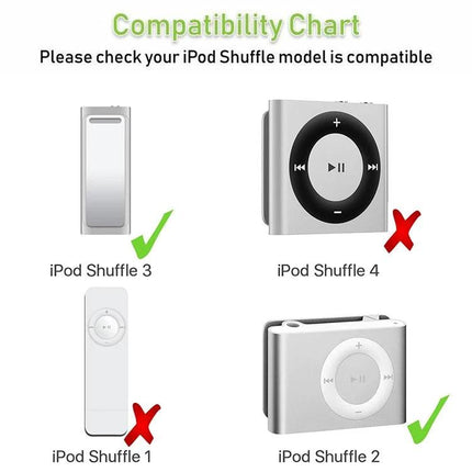 Daily Cable for Syncing and Charging Your iPod Essentials - compatibility chart showing iPod Shuffle 2 and 3 supported, 1 and 4 not supported