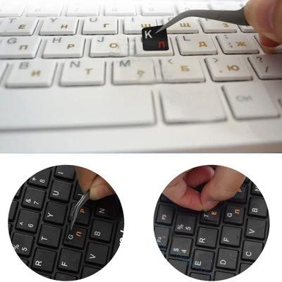 Arabic Keyboard Layout Stickers for Laptops and Desktops — peel-and-apply Arabic character keyboard stickers for laptops and desktops