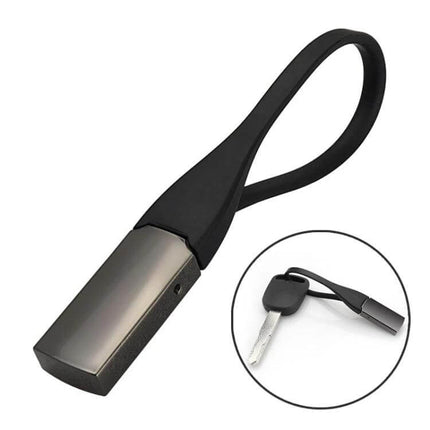 Titanium Key Chain Compact Car Key Ring For Everyday Use - compact 12cm titanium key organizer with sleek natural finish and silicone loop