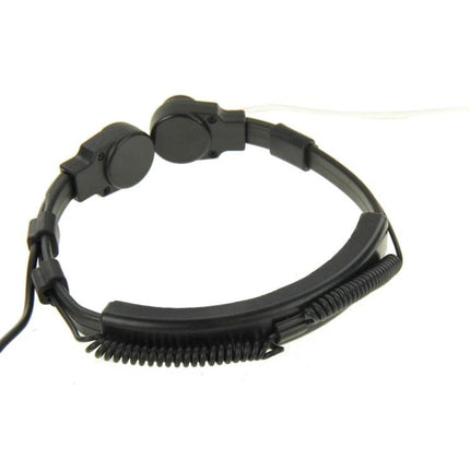 Throat Control Earpiece Headset for Walkie Talkies with Dual Plugs black throat mic for hands-free communication during security and events