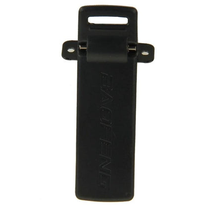 Durable Belt Clip for Attaching Walkie Talkies Securely to Belts - black sturdy clip for hands-free carry and secure attachment