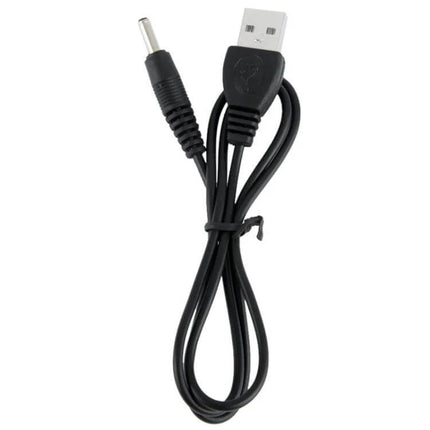 USB Male to DC 3.5mm x 1.35mm Power Cable, 60cm Length - black USB to 3.5mmx1.35mm DC power lead for small electronics and DIY projects