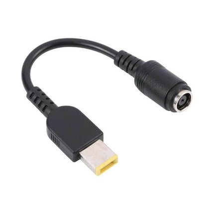 Power Adapter Cable for Lenovo Laptops, 7.9mm x 5.5mm Connector - replacement travel cable with rectangular Lenovo plug and round female jack