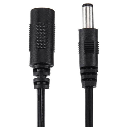 15cm Power Connector Cable for Laptop Adapters and Chargers - 5.5x2.1mm to 5.5x2.5mm adapter cable with female and male DC barrel connectors