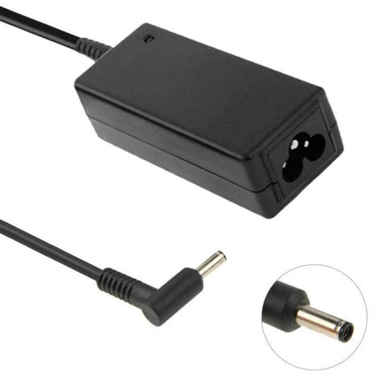 AC Power Adapter for HP Envy 14 and Pavilion 15 Laptops – black replacement charger with right-angle DC plug and 100-240V input