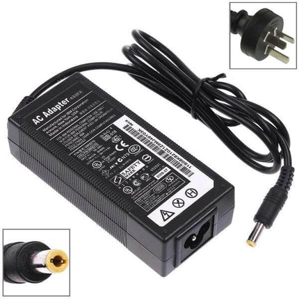 AC Power Adapter for Lenovo Notebooks, 90W with Multiple Plugs - black replacement charger with international plug set