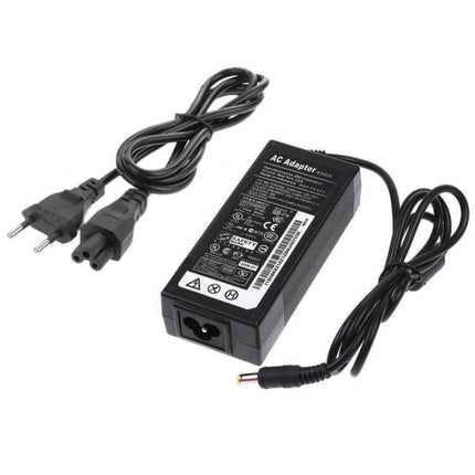 AC Adapter for Lenovo Notebooks with EU, US, and UK Plugs - black universal charger with three plug types for travel and home use