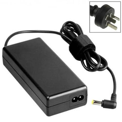 AC Adapter for Acer Laptops with Multiple Plug Options and 60W Output - black 60W travel charger with interchangeable plug and right-angle connector