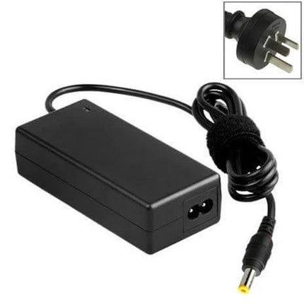 AC Power Adapter for Toshiba Satellite Laptop Series black replacement charger with cord and plug, compact travel power supply