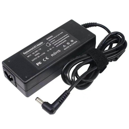 AU Plug Power Adapter for Toshiba Laptop Charging Options – black replacement charger with right-angle DC tip, AU plug compatibility, AC100-240V travel backup