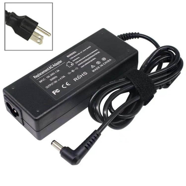 AU Plug Power Adapter for Toshiba Laptop Charging Options - black replacement charger AC100-240V with AU plug and right-angle DC connector
