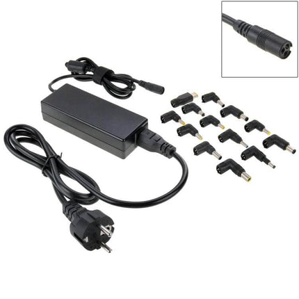 Universal Laptop Charger with Multiple Tips and EU Plug, interchangeable tips and EU power cord for travel