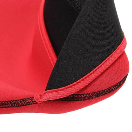 Durable 11.6 Inch Waterproof Neoprene Laptop Protection Sleeve - red neoprene close-up showing stitching and inner lining