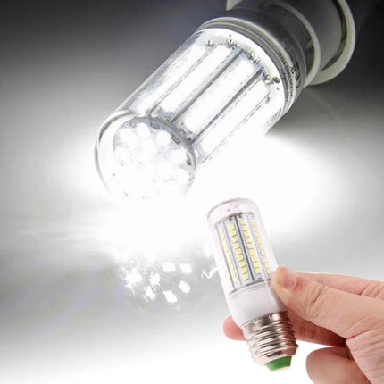 Practical LED Bulbs for Home and Everyday Lighting Needs - hand holding bright corn-style LED bulb for kitchen, living room, office lighting