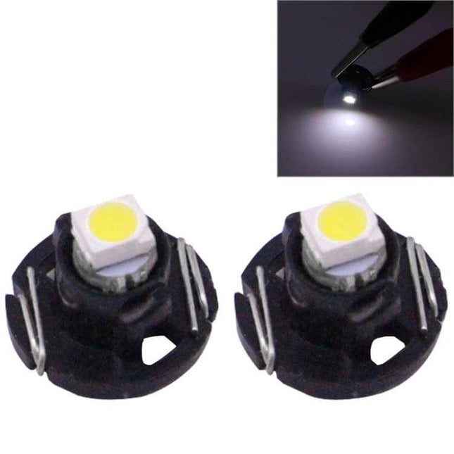White LED Instrument Dash Light Bulb for Vehicle Dashboard - pair of white LED dashboard bulbs improving gauge visibility