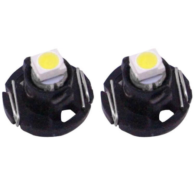 White LED Instrument Dash Light Bulb for Vehicle Dashboard - pair of small white LED replacement bulbs for gauge and instrument cluster visibility