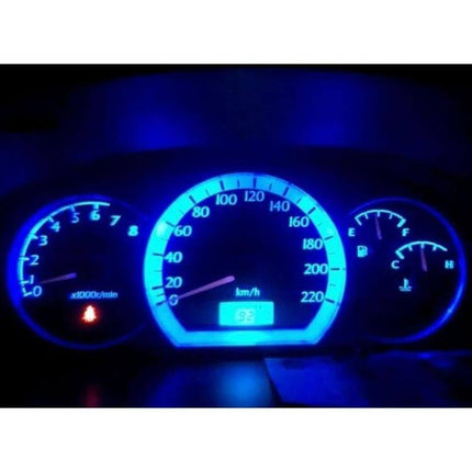 White LED Instrument Dash Light Bulb for Vehicle Dashboard improving gauge visibility with clean white glow and clear nighttime readability