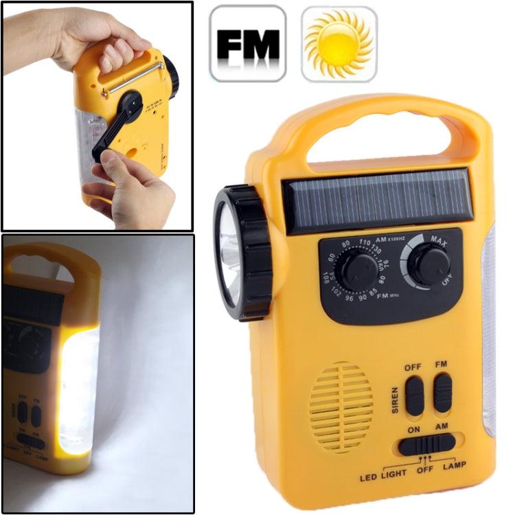 Versatile 5 LED Emergency Flashlight with AM/FM Radio for Outdoor Adventures