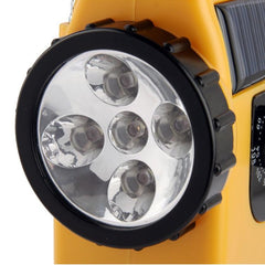 Versatile 5 LED Emergency Flashlight with AM/FM Radio for Outdoor Adventures