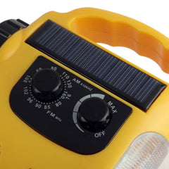 Versatile 5 LED Emergency Flashlight with AM/FM Radio for Outdoor Adventures