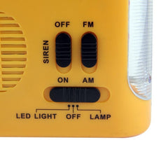 Linterna de emergencia multifunción para exteriores con 5 LED y radio AM/FM