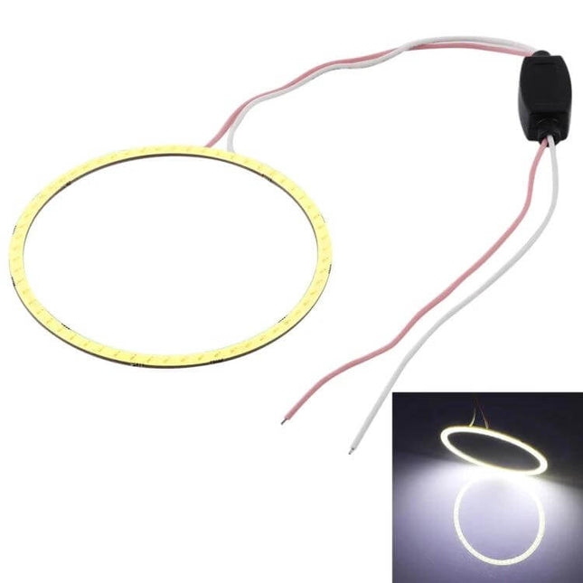 Angel Eyes 90mm COB LED Car Headlights For Vehicles bright white halo ring for 90mm headlight housing