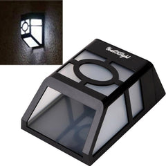 Solar-Powered LED Wall-Mounted Fence Light - Set of 2