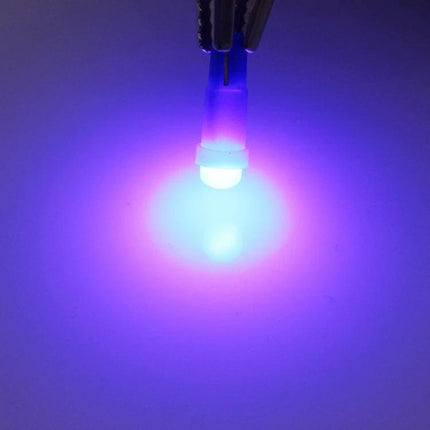 5 Pack T5 Instrument Light Bulbs for Vehicle Dashboard glowing blue T5 LED replacement for instrument clusters and gauges