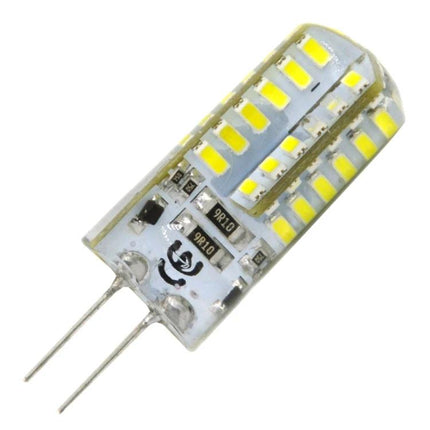 Practical LED lights for kitchens, homes, and boat areas - close-up of G4 LED bulb with multiple SMD chips for countertop, hallway, and cabin lighting