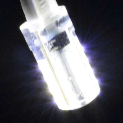 Versatile LED Light for Everyday Home and Kitchen Use close-up of bright LED bulb emitting cool white light for task lighting