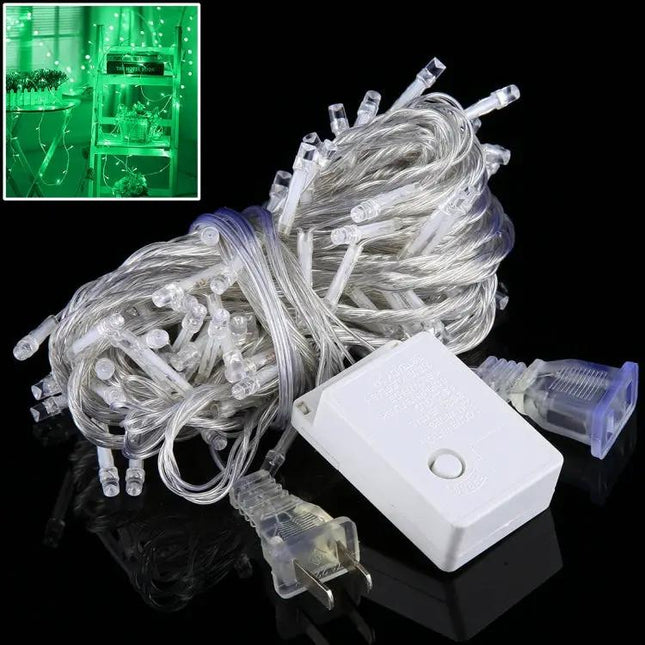 100 LED String Lights for Parties, 8-Mode Controller, US Plug
