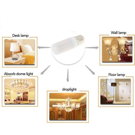 Home LED Light for Everyday Rooms and Spaces - energy-saving bulb shown with desk, wall, floor, dome and drop light uses
