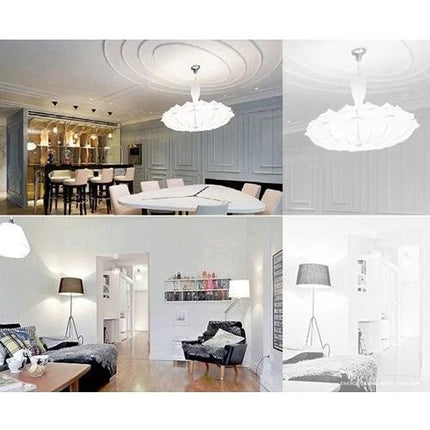 Warm White LED Light for Home and Studio Settings illuminating cozy dining and living room scenes with soft, natural-looking glow