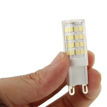 Light Up Your Home and Office with Everyday LED Fixtures - hand holding G9 LED bulb showing multiple SMD chips