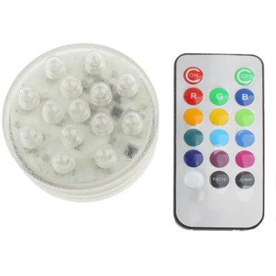 Versatile Light for Everyday Home Mood Settings - color-changing LED puck light with remote for table or shelf ambiance