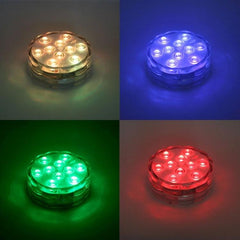 Colorful 10-LED Diving Lamp with Remote Control