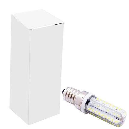 Practical LED Light Bulb for Everyday Home and Office Lighting - compact E12 LED bulb beside white retail box, energy-saving reliable illumination