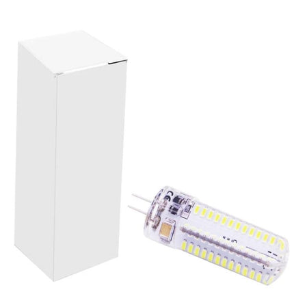 Versatile LED Light for Home, Office, and Daily Use — G4 LED bulb beside white retail box, compact energy‑saving desk illumination