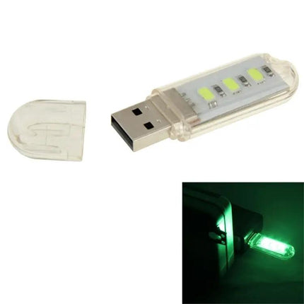 USB Flash Disk Style Reading Light For Power Banks White