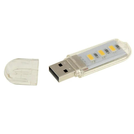 USB Flash Disk Style Reading Light For Power Banks White