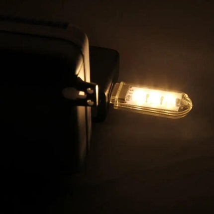USB Flash Disk Style Reading Light For Power Banks White