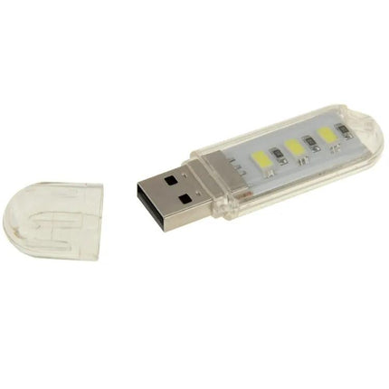 USB Flash Disk Style Reading Light For Power Banks White