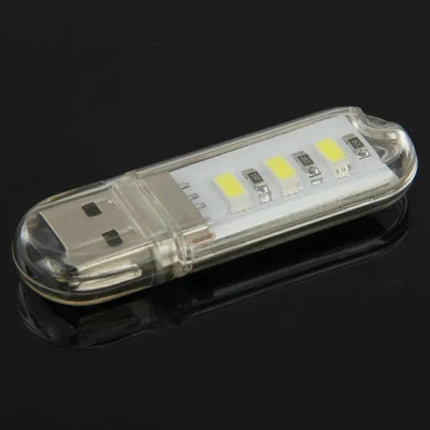 USB Flash Disk Style Reading Light For Power Banks White