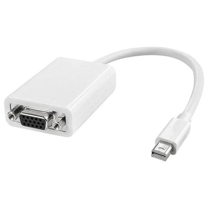 Apple Mini DisplayPort to VGA Adapter for Apple Devices connecting MacBook to VGA projector for presentations and extended displays