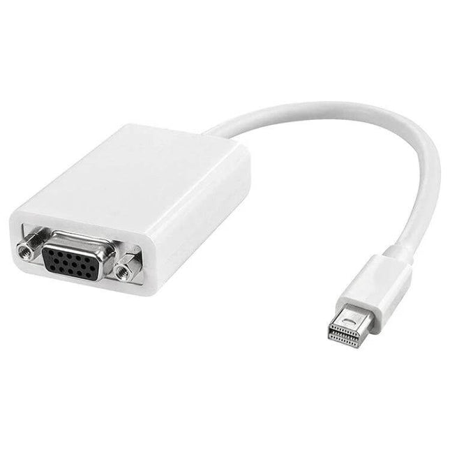 Apple Mini DisplayPort to VGA Adapter for Apple Devices connecting MacBook to VGA projector for presentations and extended displays
