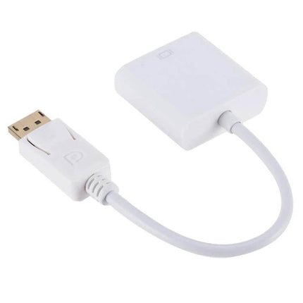 20cm Display Port to VGA Female Converter Cable for Monitors white adapter cable for connecting DisplayPort laptop to VGA monitor