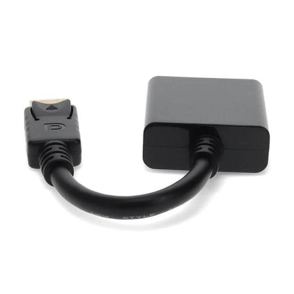 DisplayPort to DVI Female Adapter Cable, 20cm Length compact black adapter cable for connecting DisplayPort PC to DVI monitor